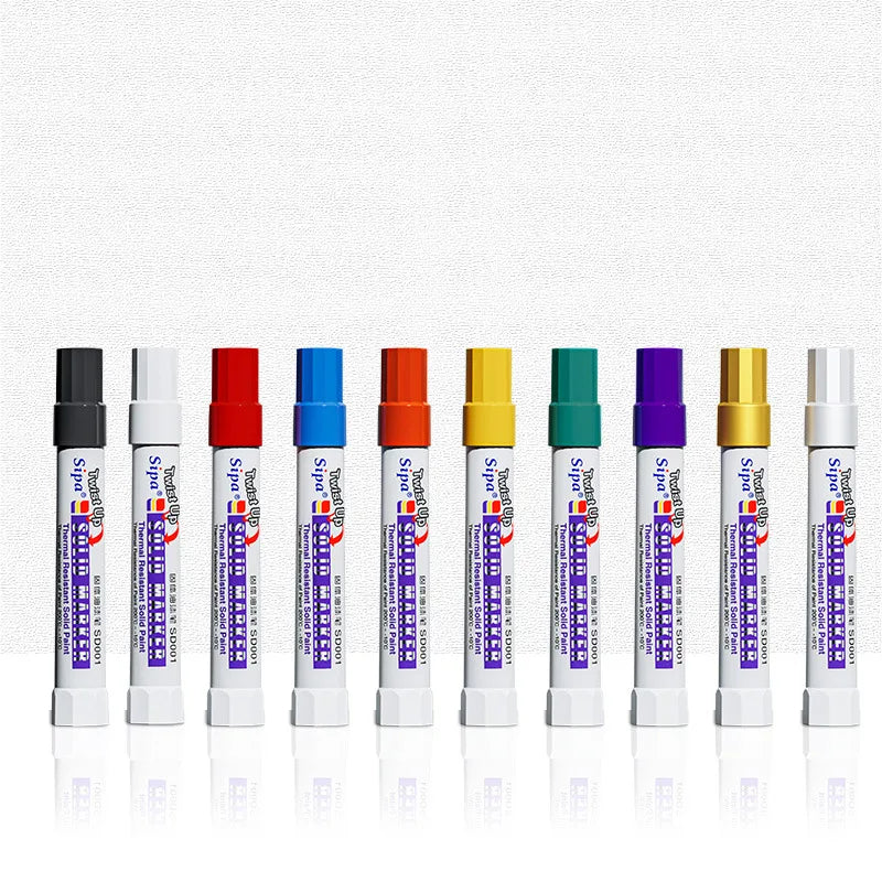 Solid Paint Marker — Waterproof Oil-Based Ink for Multi-Surface Use