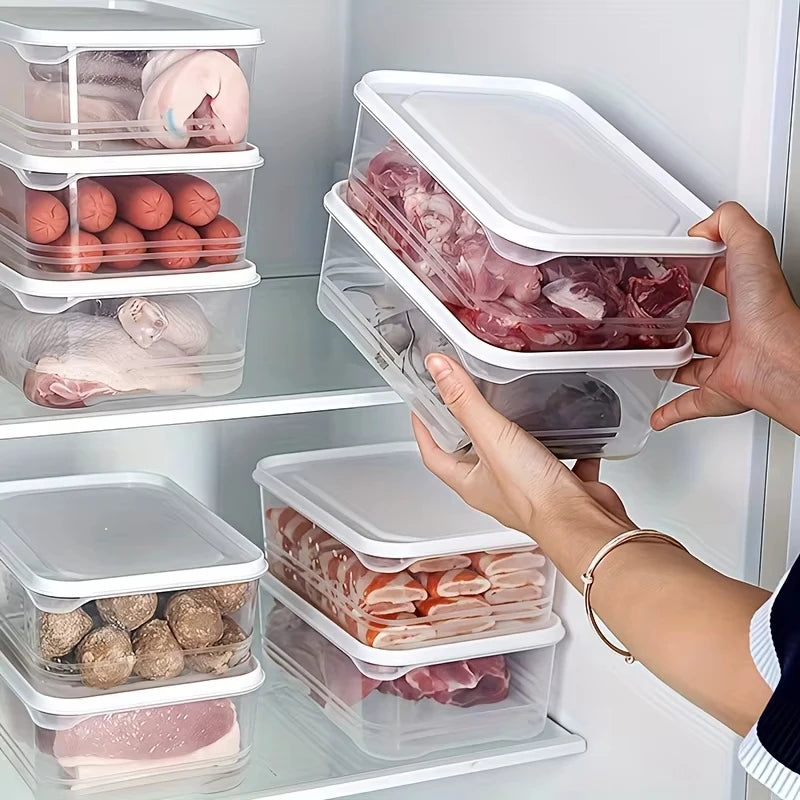 Transparent Refrigerator Storage Box — Fresh-Keeping Food Container