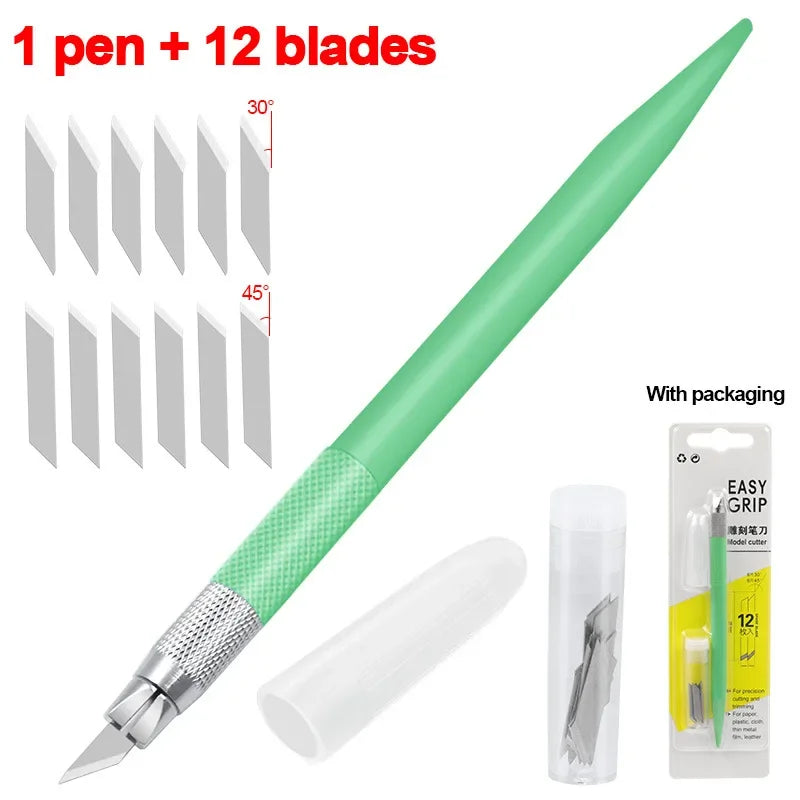 Craft Cutting Pen Tool — 360 Degree Rotating Blade for Precision Art