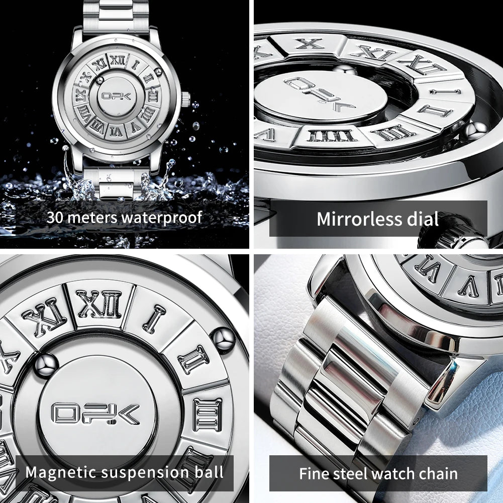 OPK 8181 Men's Quartz Watch — Minimalist Stainless Steel Design
