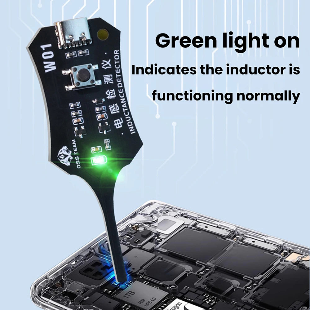 Aideepen Type C Inductance Tester — Electromagnetic Coil Detector Tool