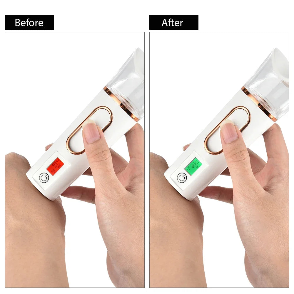 agdoad Portable Nano Facial Sprayer — USB Rechargeable Handheld Hydrating Steamer
