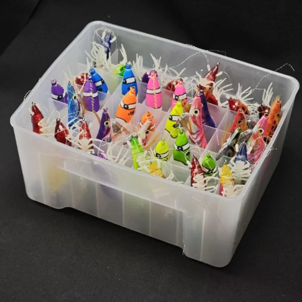 Multi-Compartment Fishing Lure Storage Box — Organized Tackle Organizer, White