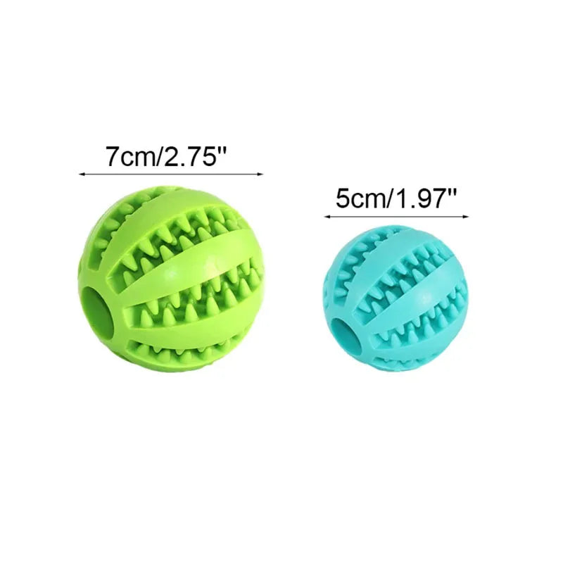 Interactive Rubber Pet Toy Ball — Durable Chew Toy & Treat Feeder