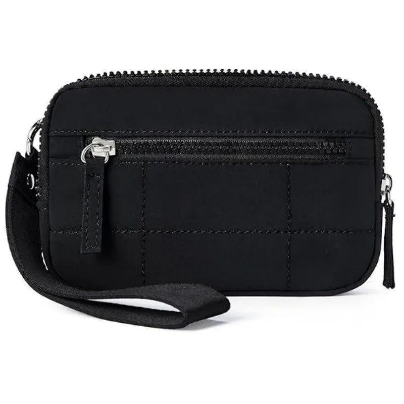 UOSU Puffer Wristlet Wallet — Quilted Nylon Travel Organizer