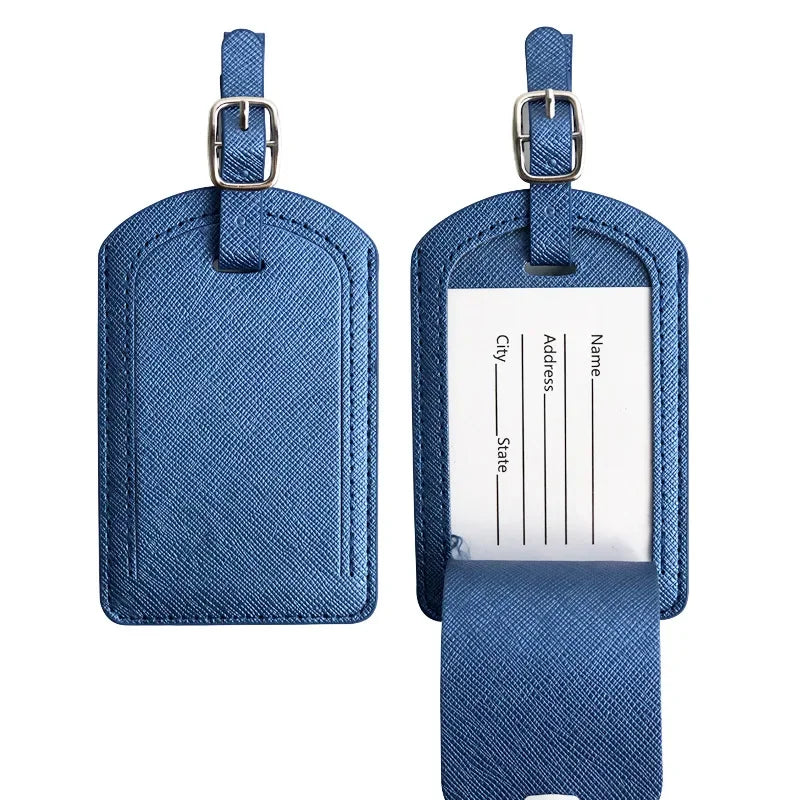 eTya Leather Luggage Tag — Durable Suitcase ID Label for Travel