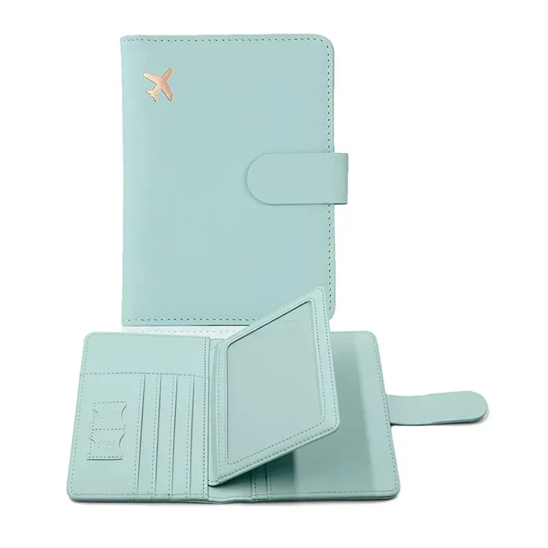 macroupta PU Leather Passport Cover — Travel Wallet & Card Holder