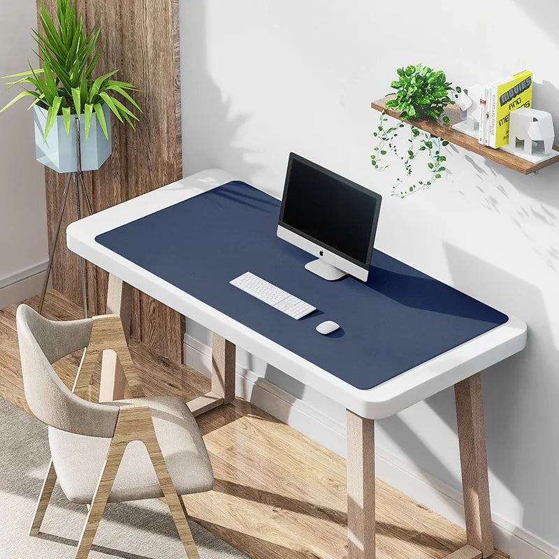 PU Leather Large Desk Mat — Waterproof Anti-Slip Desktop Pad