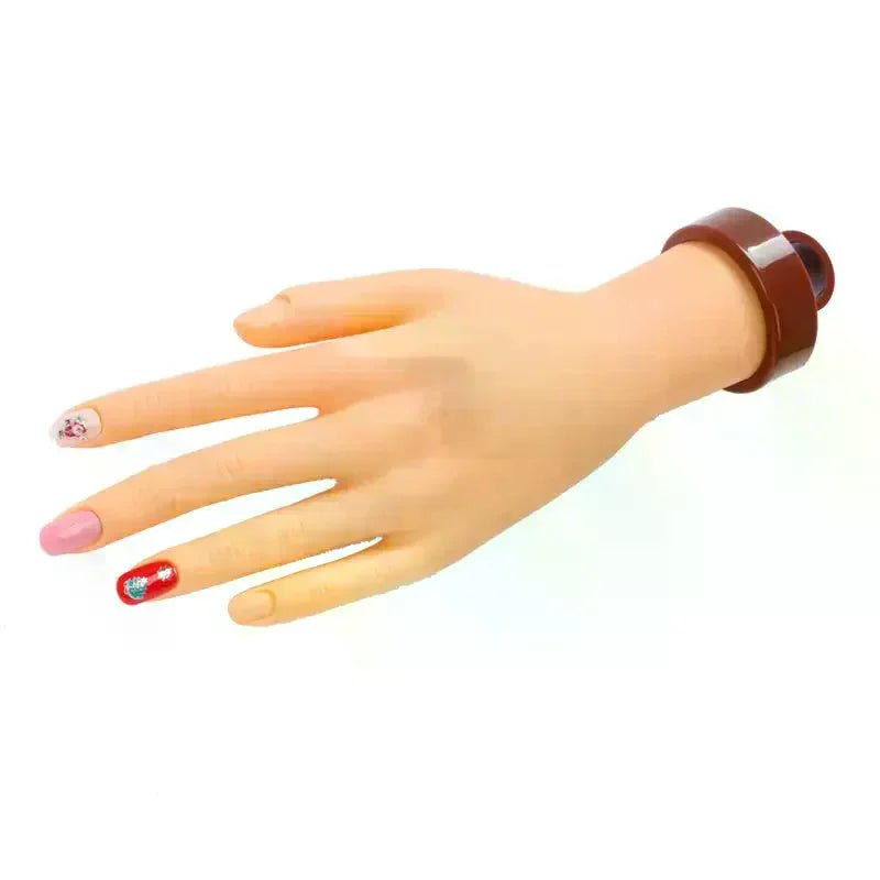 ELBBKG Nail Practice Hand — Realistic Mannequin with Desktop Bracket