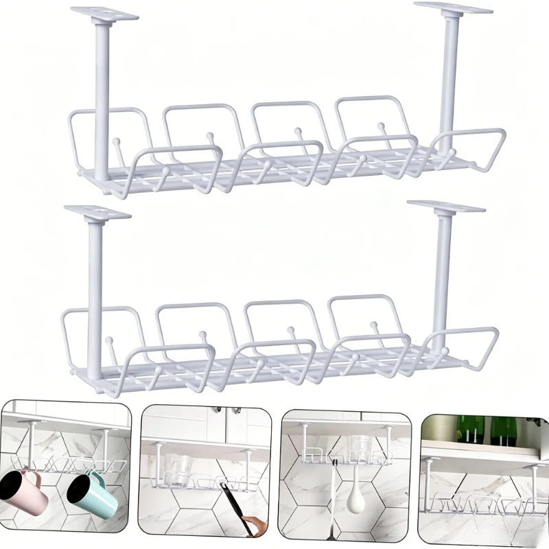 Under Desk Cable Management Tray — Cord Organizer for Home Office