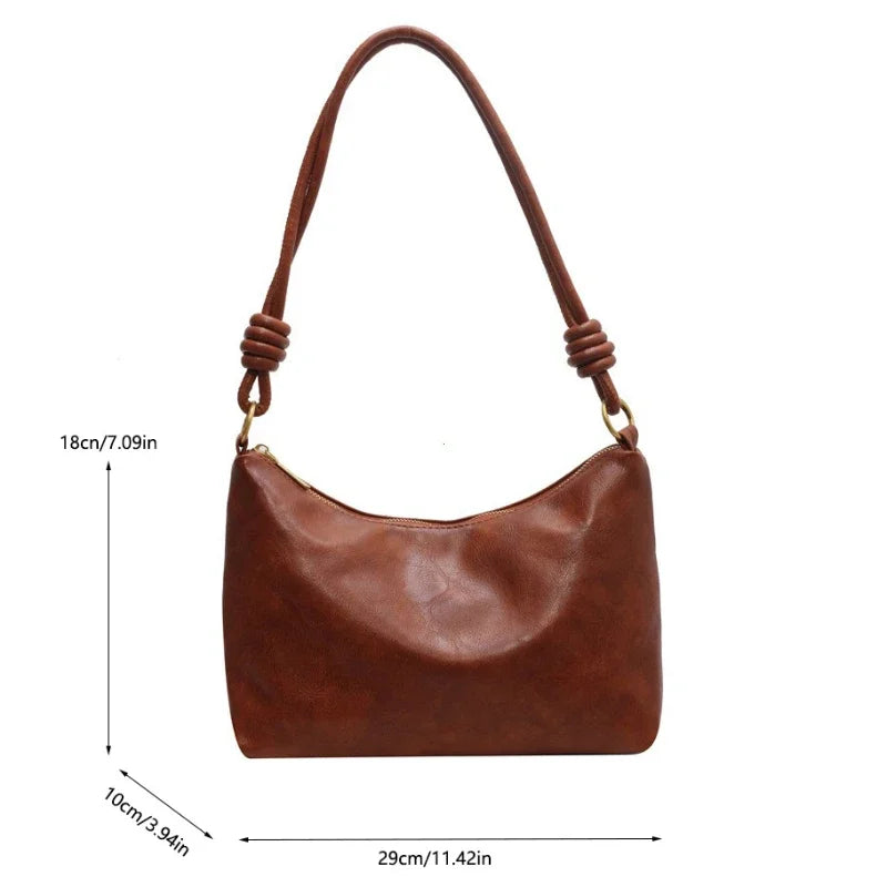 dawndesslo Women's PU Leather Tote Bag — Large Capacity Shoulder & Crossbody Bag