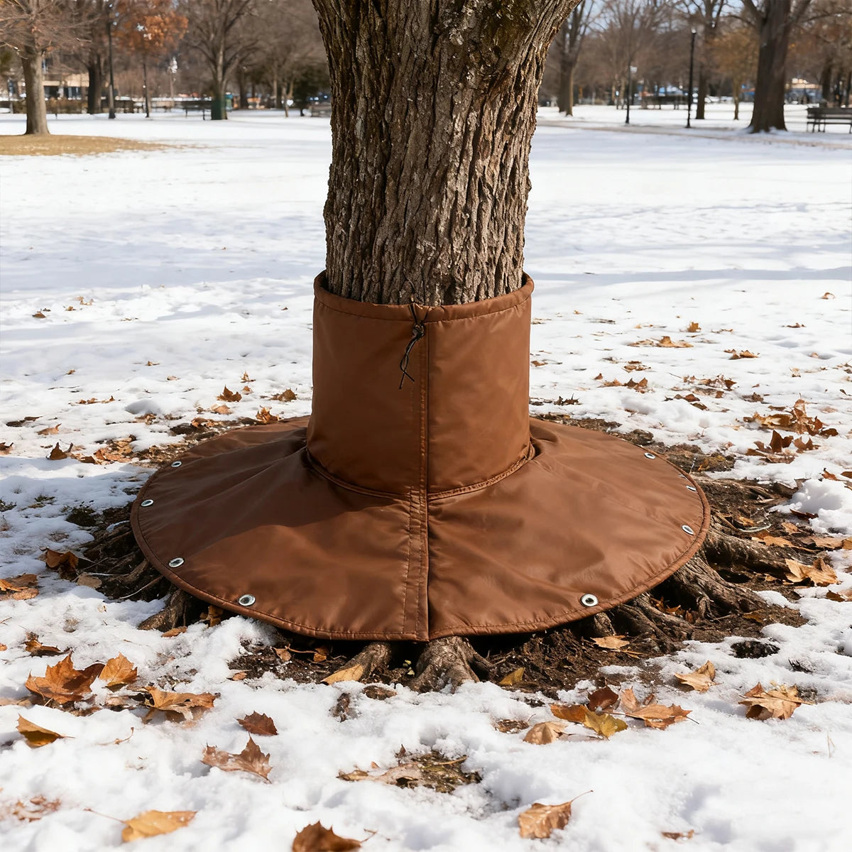 Tree Root Insulation Cover — Winter Plant Protector for Outdoor Gardens