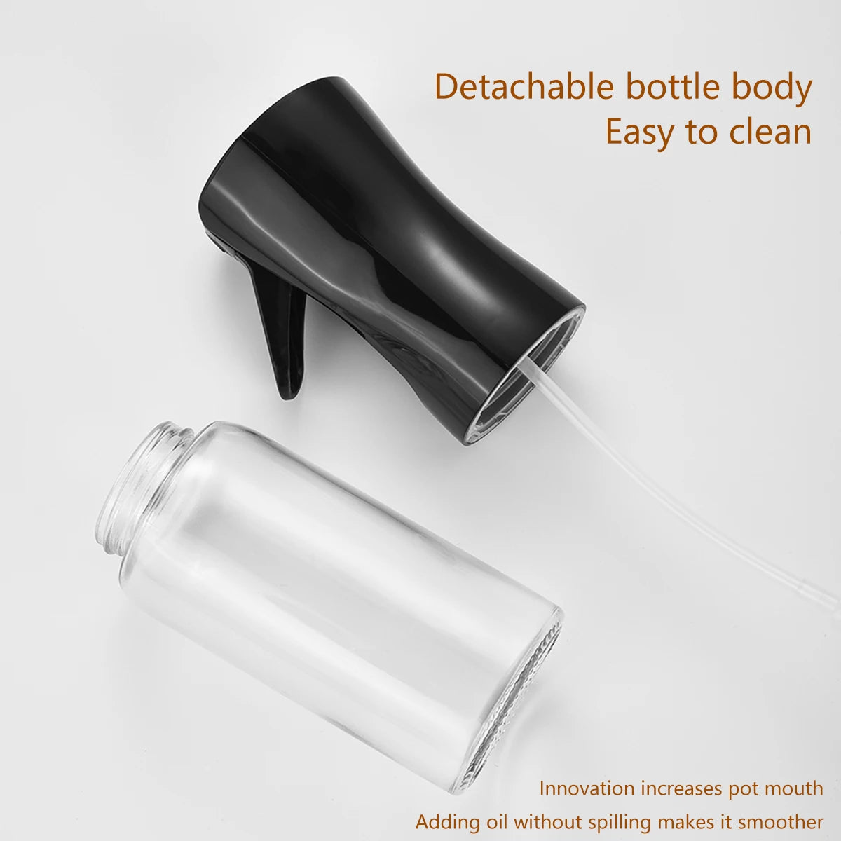 High-Pressure Oil Spray Bottle — Fine Mist Atomizer for Cooking and Gardening