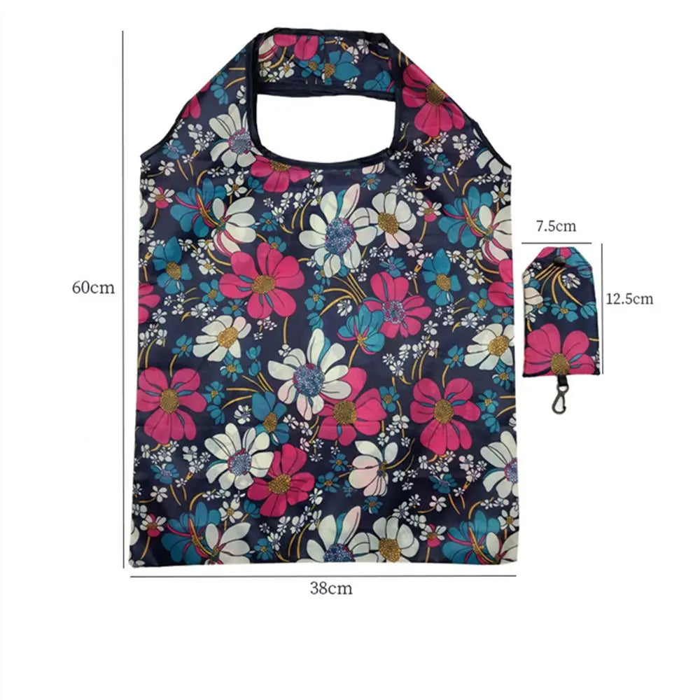 Large Foldable Reusable Shopping Bag — Heavy Duty Washable Grocery Pouch
