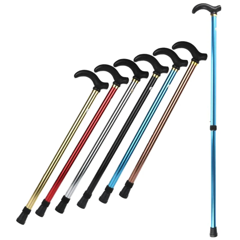 Adjustable Aluminum Alloy Walking Stick — Stable Anti-Skid Support Cane