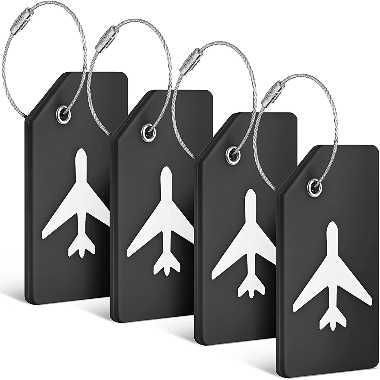 Silicone Luggage Tags with ID Card — Durable Travel Identification Set