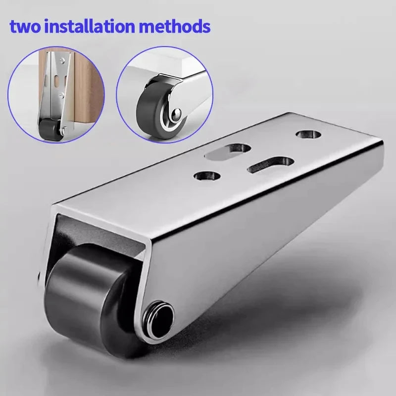 Mini Furniture Caster Wheels — Silent and Wear-Resistant Mobile Rollers