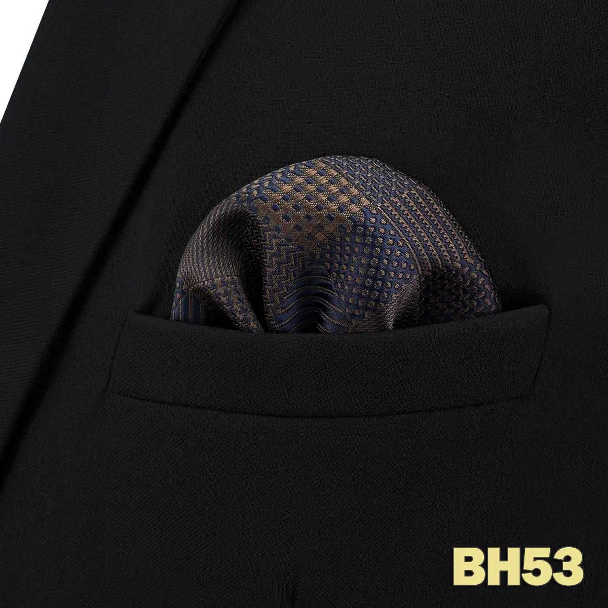 shlax&wing Men's Paisley Pocket Square — Elegant Microfiber Handkerchief for Suits