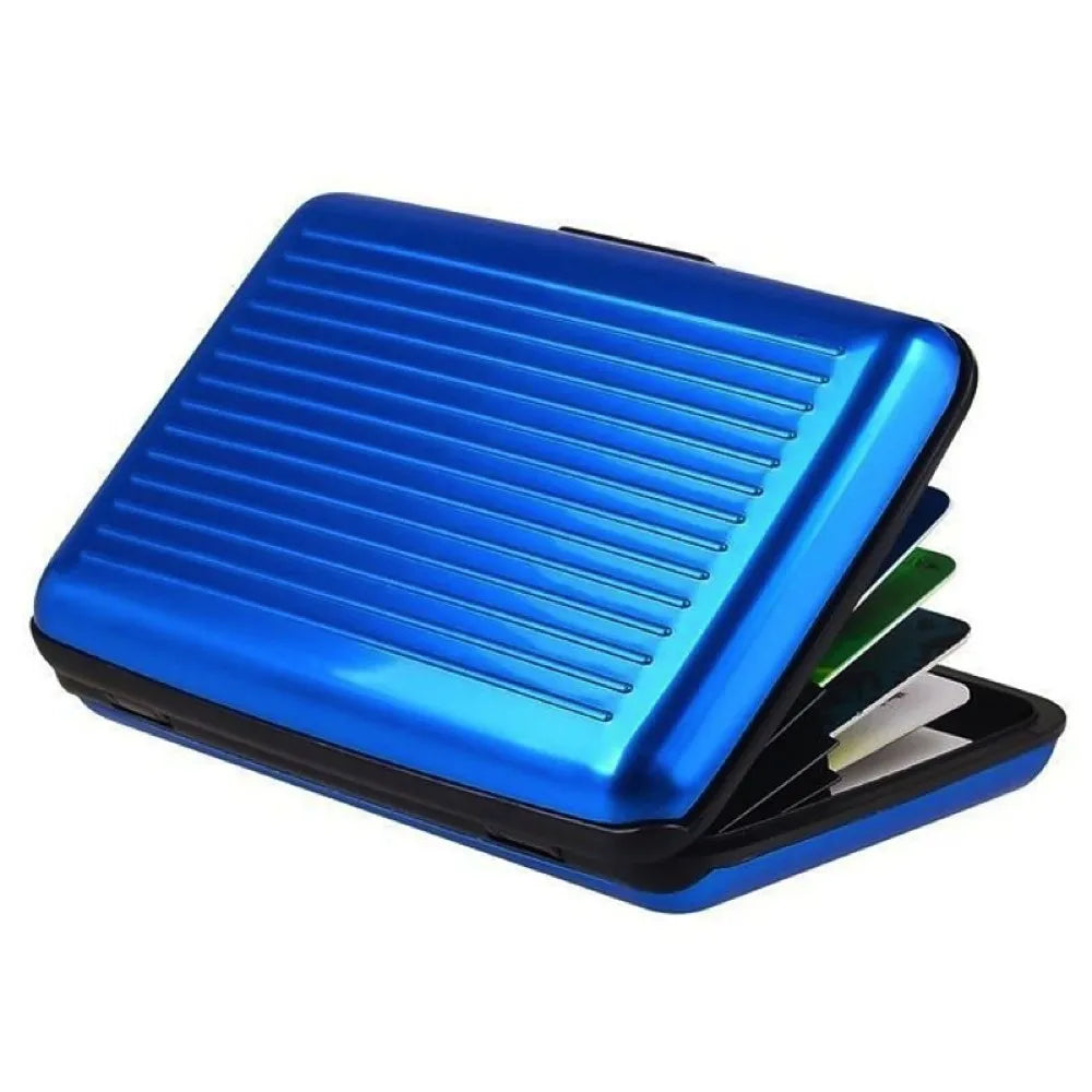 Slim Portable Metal Card Wallet — Durable Protective Holder for Daily Use