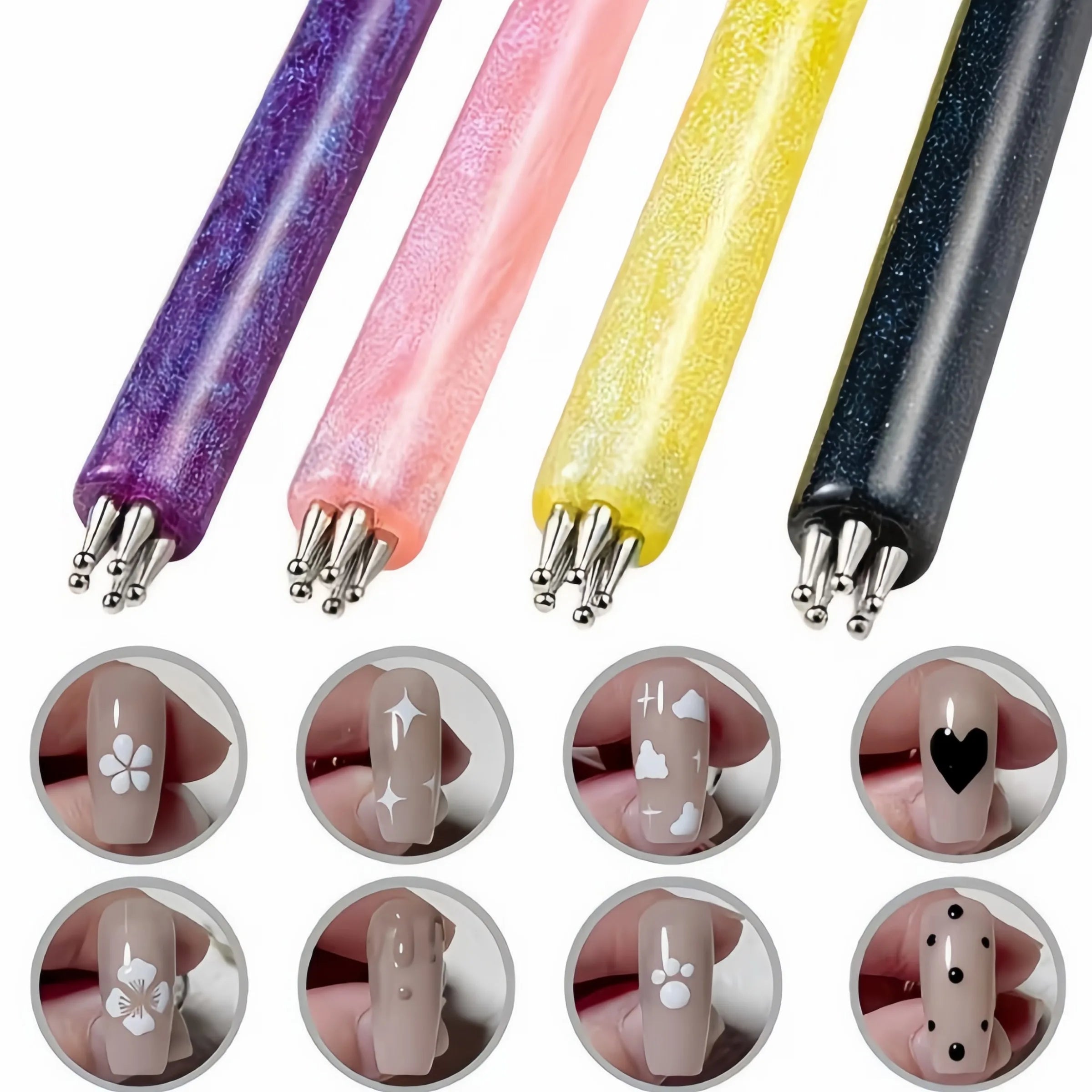 Five-Petal Flower Dotting Tool — DIY Nail Art Design Brush