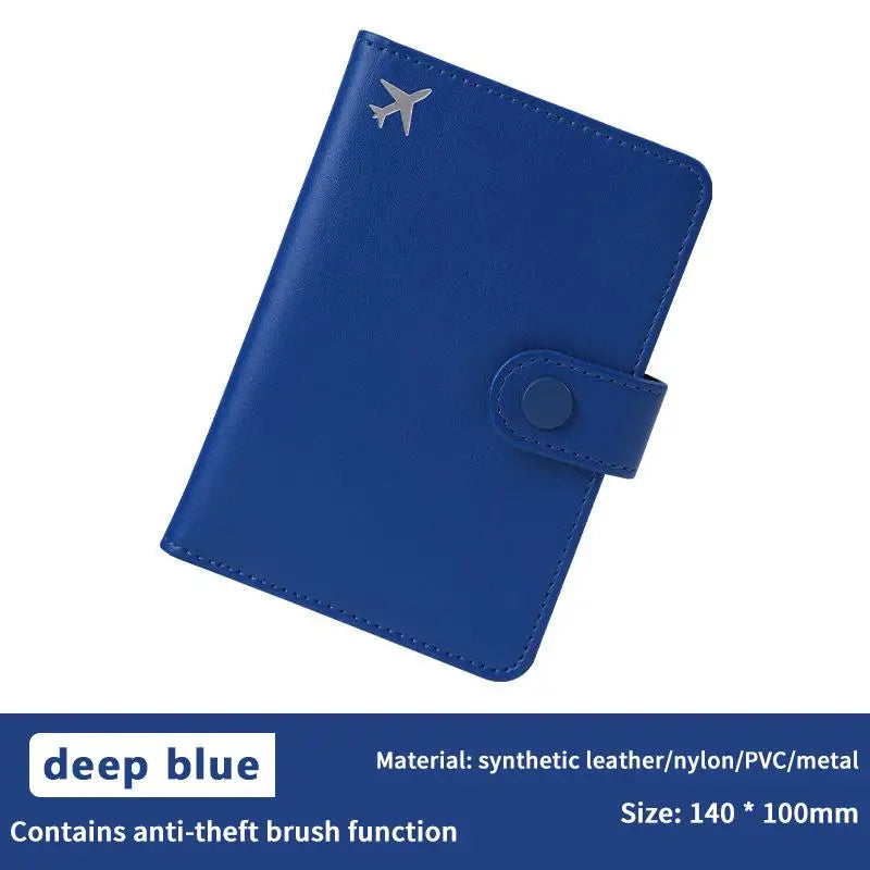 Shmacax Travel Passport Wallet — Waterproof PU Leather Organizer