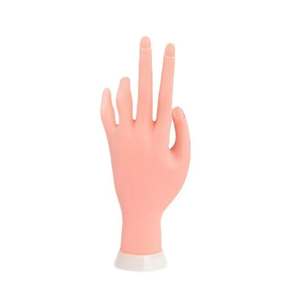 Nail Practice Mannequin Hand — Flexible Training Tool for Nail Art