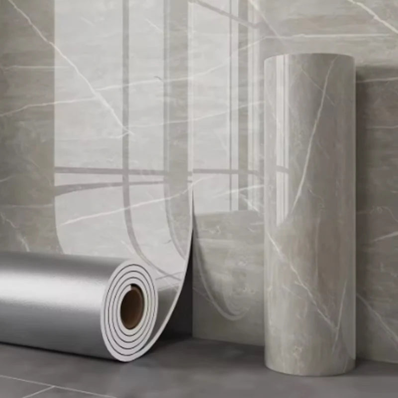 Marble Pattern Self-Adhesive Wallpaper — Waterproof Foam Wall Sticker