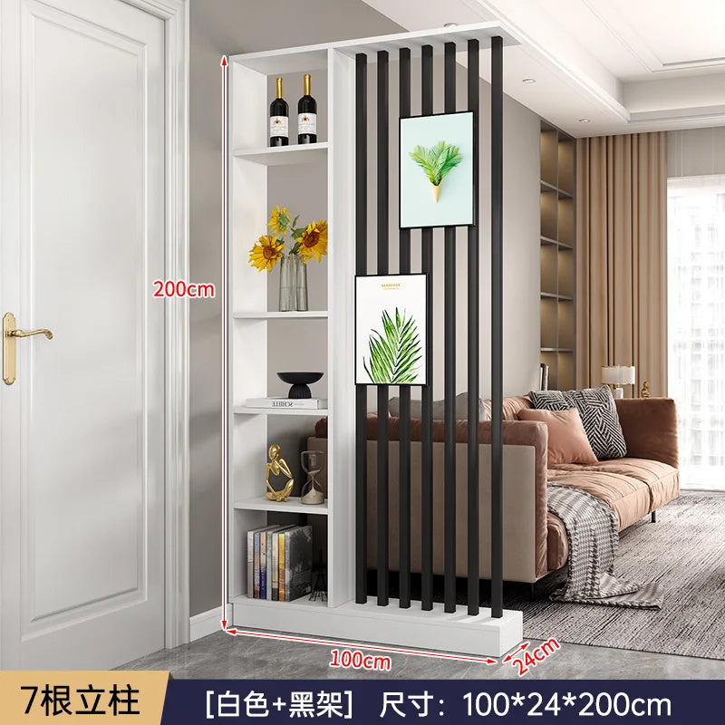 Modern Simple Room Divider — Elegant Wood Entrance Screen & Partition
