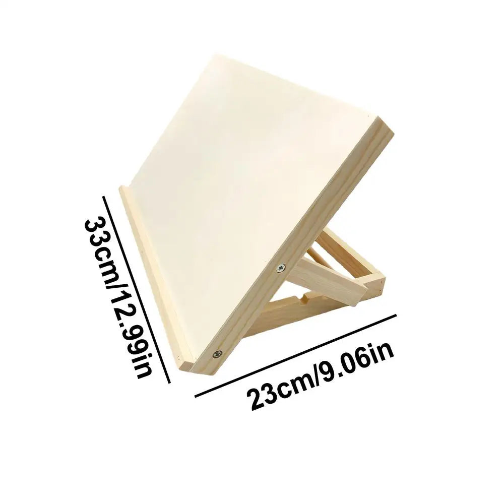 Wooden Tabletop Easel — Foldable Adjustable Sketching Stand for Artists