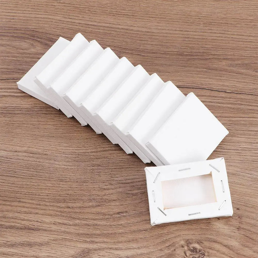 Mini Stretched Canvas Boards — Primed White Cotton for Oil and Acrylic Painting