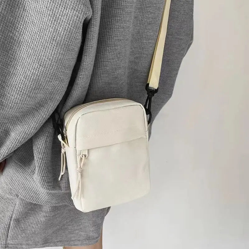 JPXB Messenger Sling Bag — Casual Canvas Crossbody Pouch