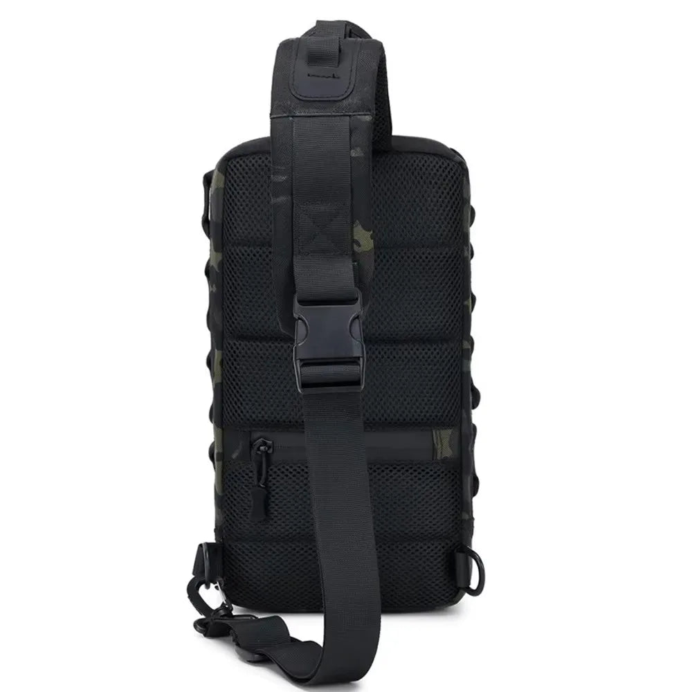 Men's Tactical Chest Bag — Durable Outdoor Sling Backpack for Hiking