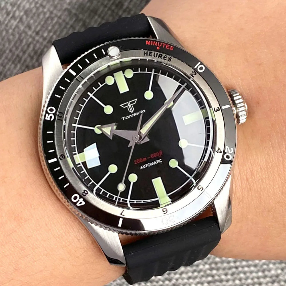 Tandorio Automatic Dive Watch — 40mm Mechanical Men's Diver
