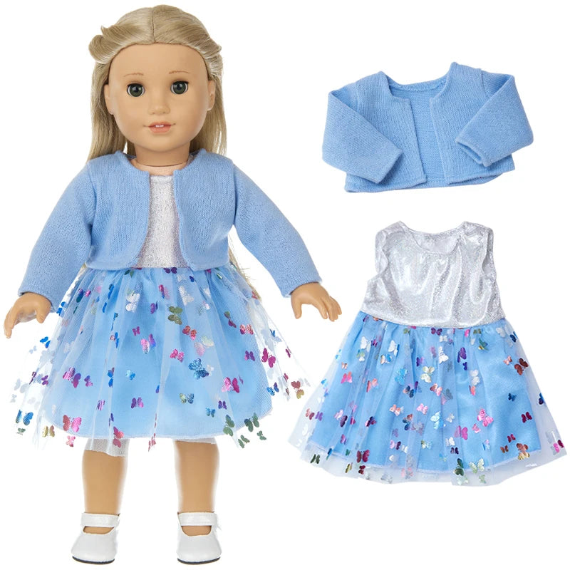 Miao Mama ai wawa Winter Doll Coat — Warm Outfit for 18 Inch Dolls