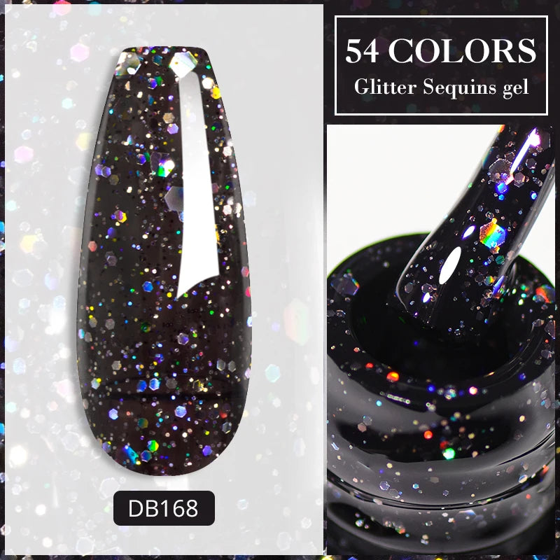 Mtssii Reflective Glitter Gel Nail Polish — Sparkling Holographic Effect