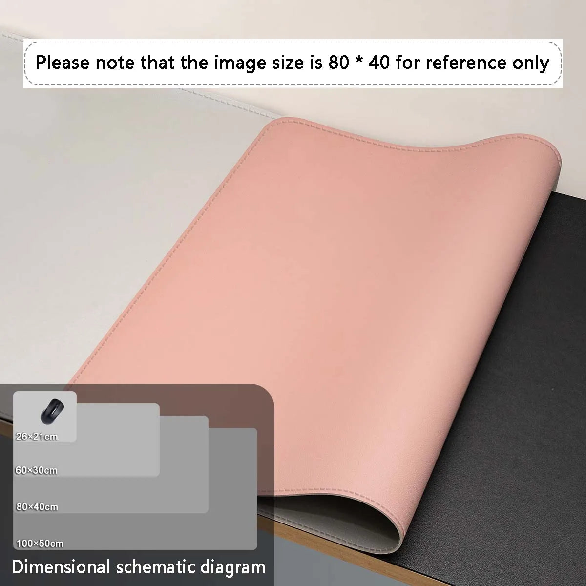 AIPHY Large PU Leather Desk Mat — Waterproof Desktop Protector for Office and Gaming