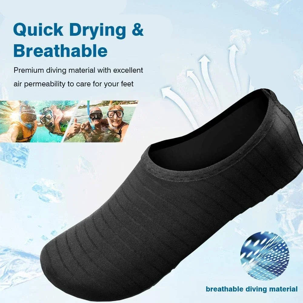 Quick-Dry Water Shoes — Lightweight Barefoot Aqua Socks for Beach & Pool