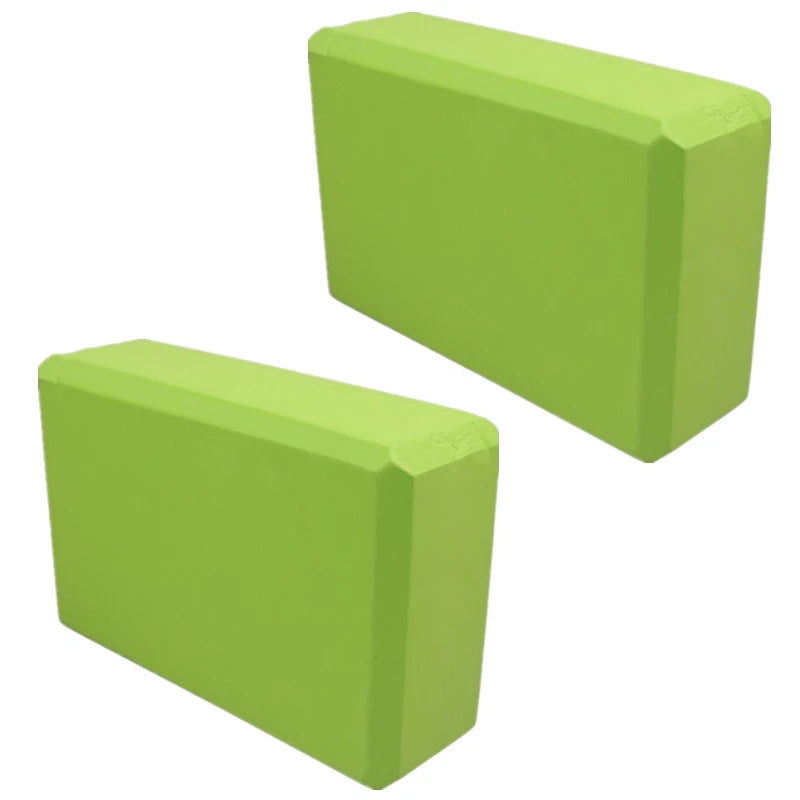 High-Density Foam Yoga Blocks — Supportive Set of 2 for Stretching