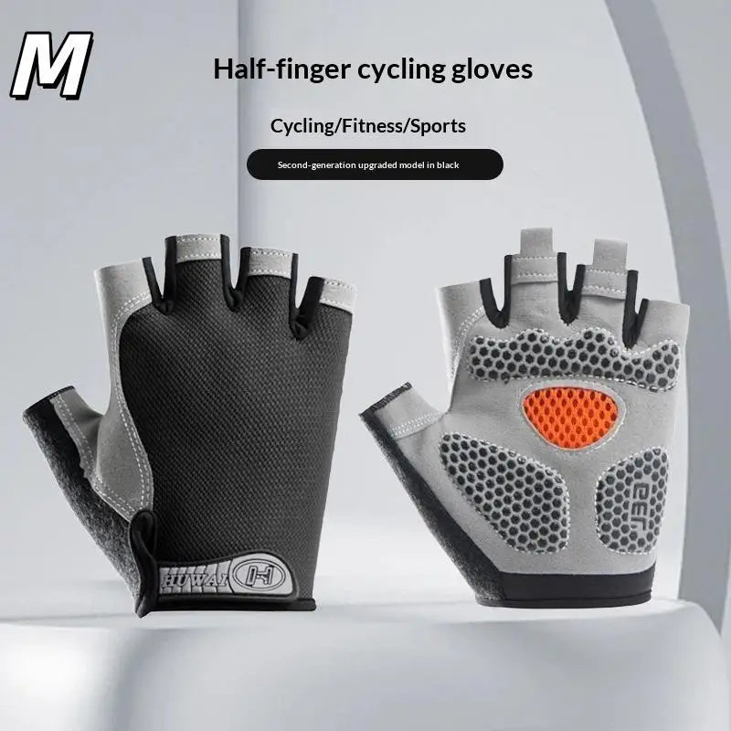 GUOMUZI Cycling Gloves — Half Finger Shock Absorbing Riding Gear