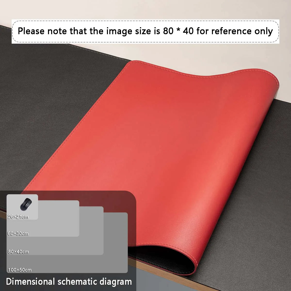 AIPHY Large PU Leather Desk Mat — Waterproof Desktop Protector for Office and Gaming