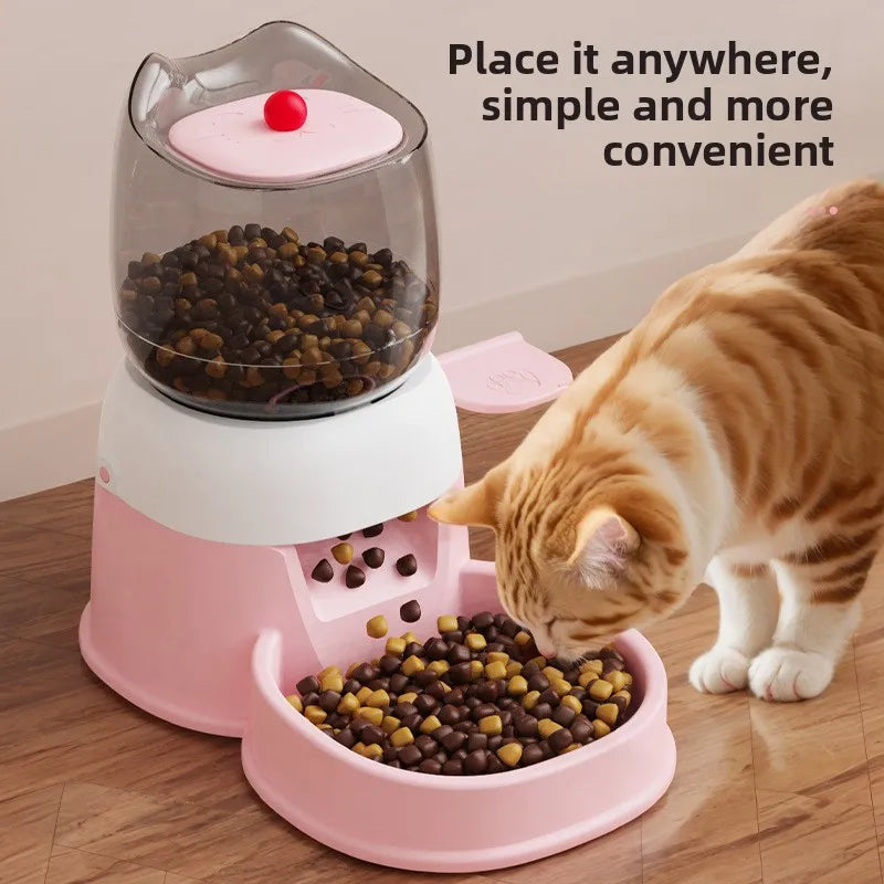 Automatic Pet Food Dispenser — Large Capacity Foot Pedal Feeder