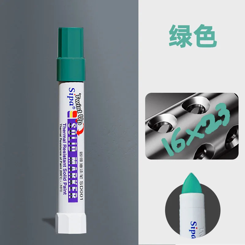 Solid Paint Marker — Waterproof Oil-Based Ink for Multi-Surface Use