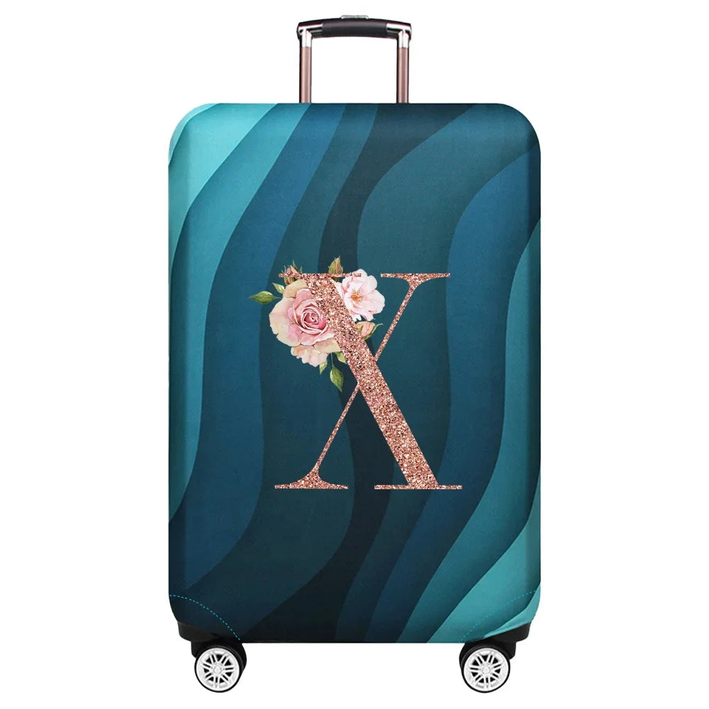 Stretch Luggage Protector Cover — Decorative Suitcase Guard for Travel
