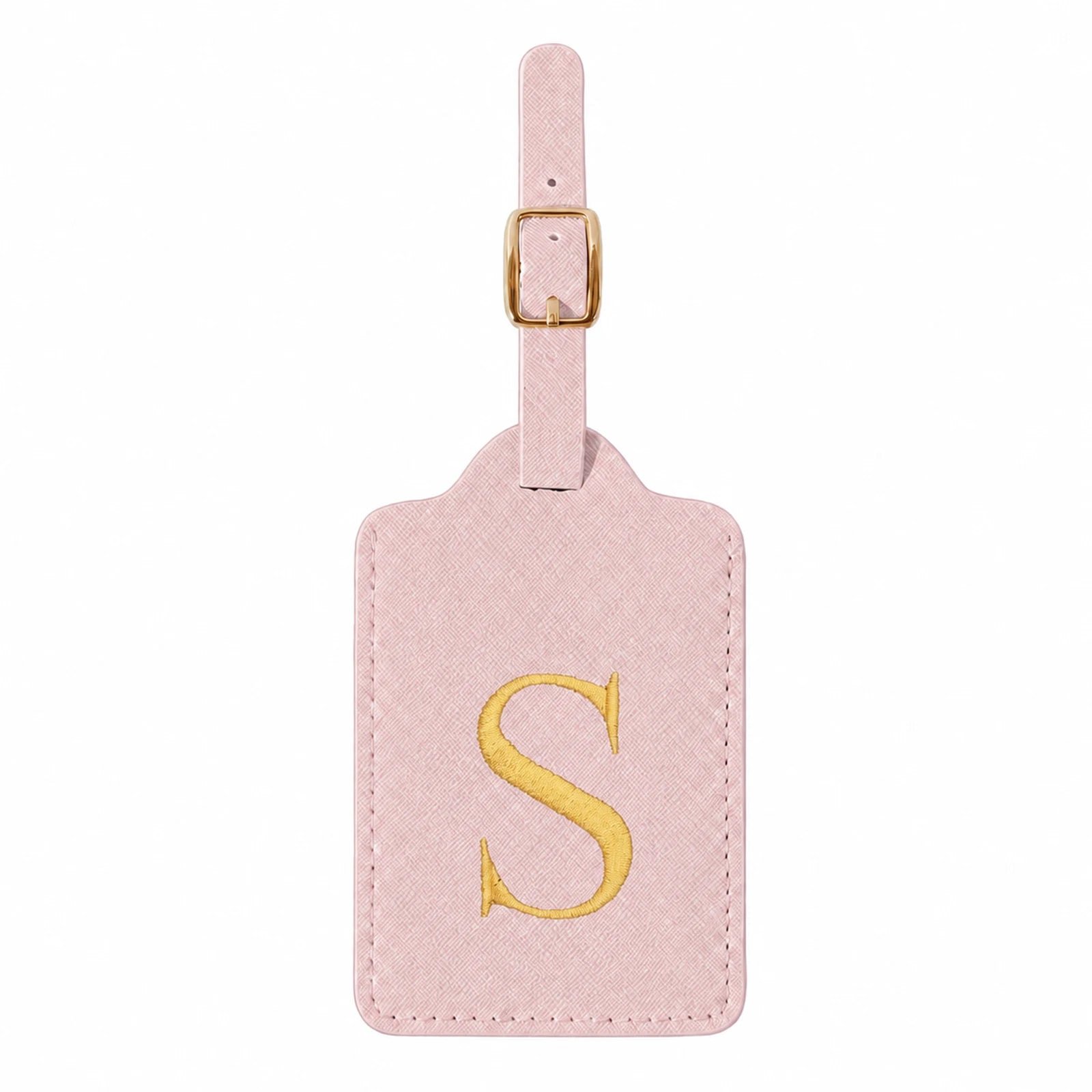 Personalized Alphabet Luggage Tag — Durable PU Leather Travel Accessory