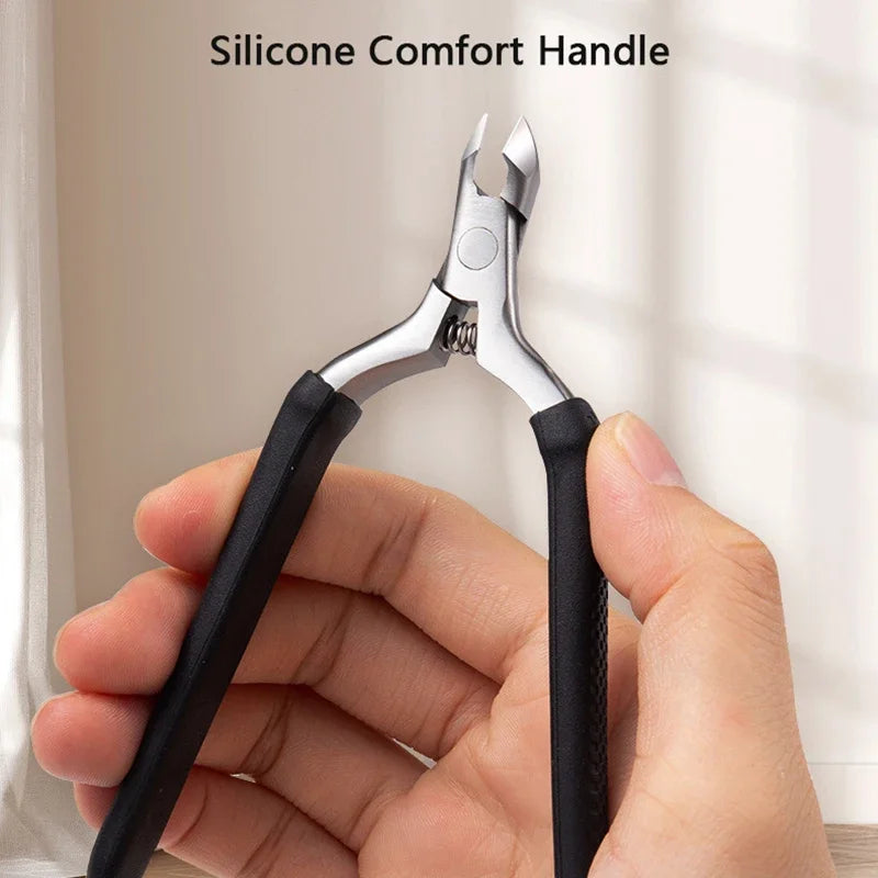 Stainless Steel Cuticle Nipper — Professional Manicure Trimmer Tool
