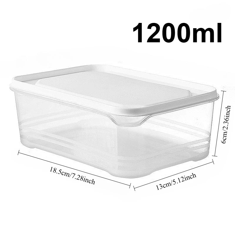 Transparent Refrigerator Storage Box — Fresh-Keeping Food Container