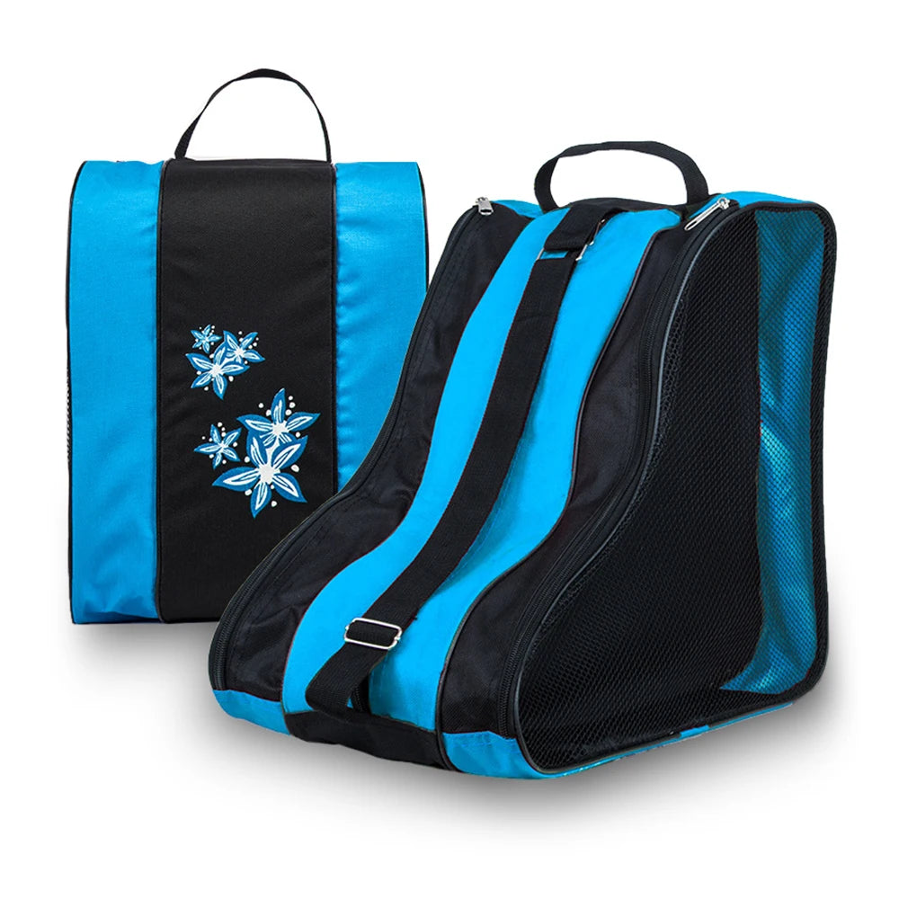 Kids 3-Layer Skate Carry Bag — Breathable Storage Case for Roller and Ice Skates
