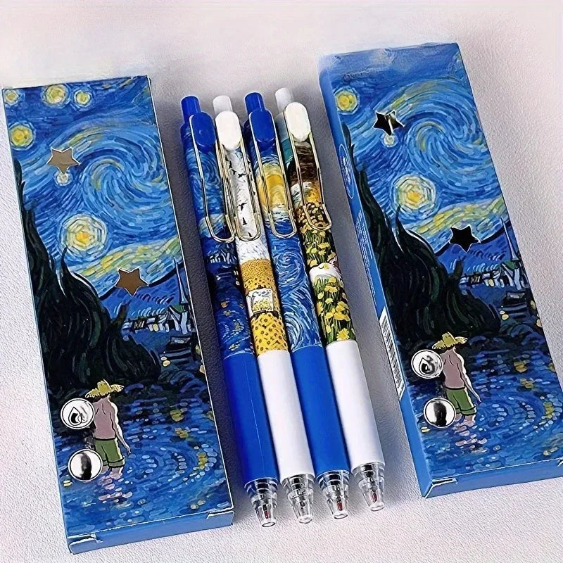 Retractable Gel Pen Set — Smooth Writing for School and Office