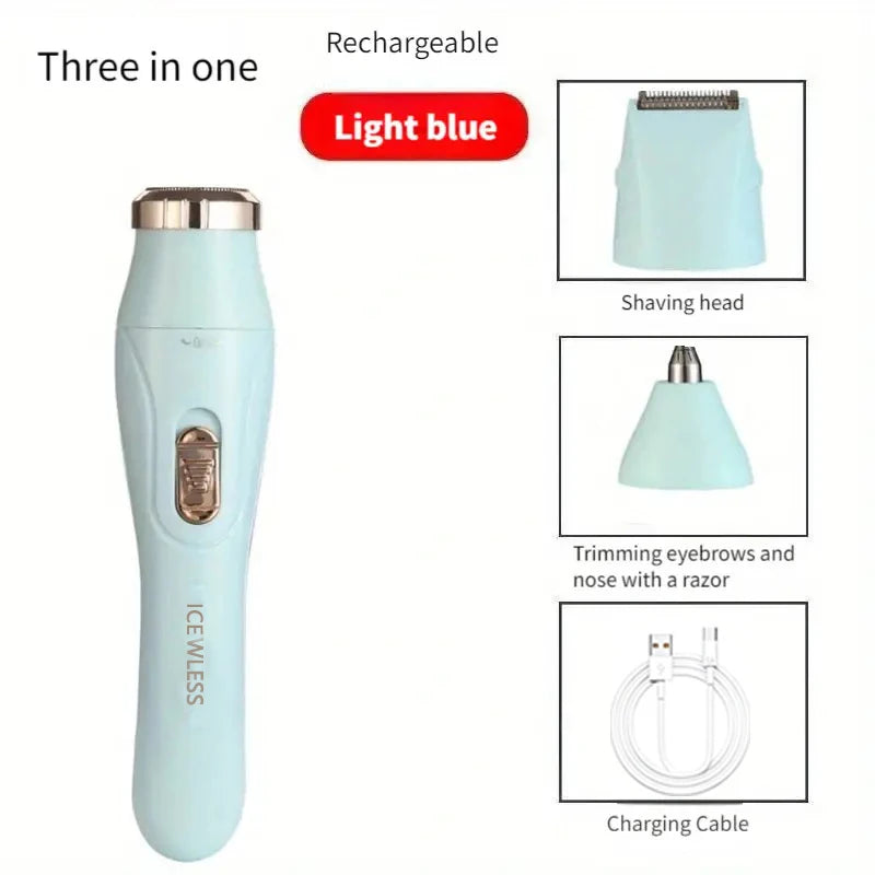 3-in-1 Multi-Functional Hair Trimmer — USB Rechargeable Grooming Tool