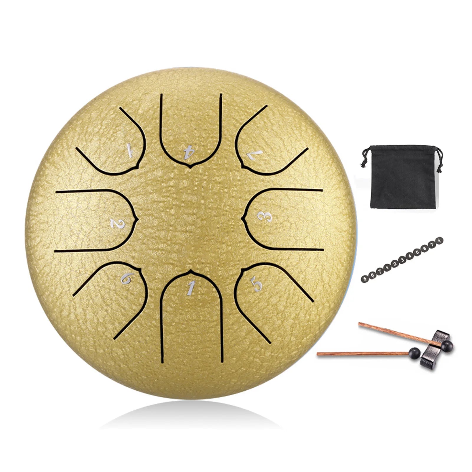 Crazy Stone 3 Inch Handpan Drum — Ethereal Steel Tongue Percussion Kit
